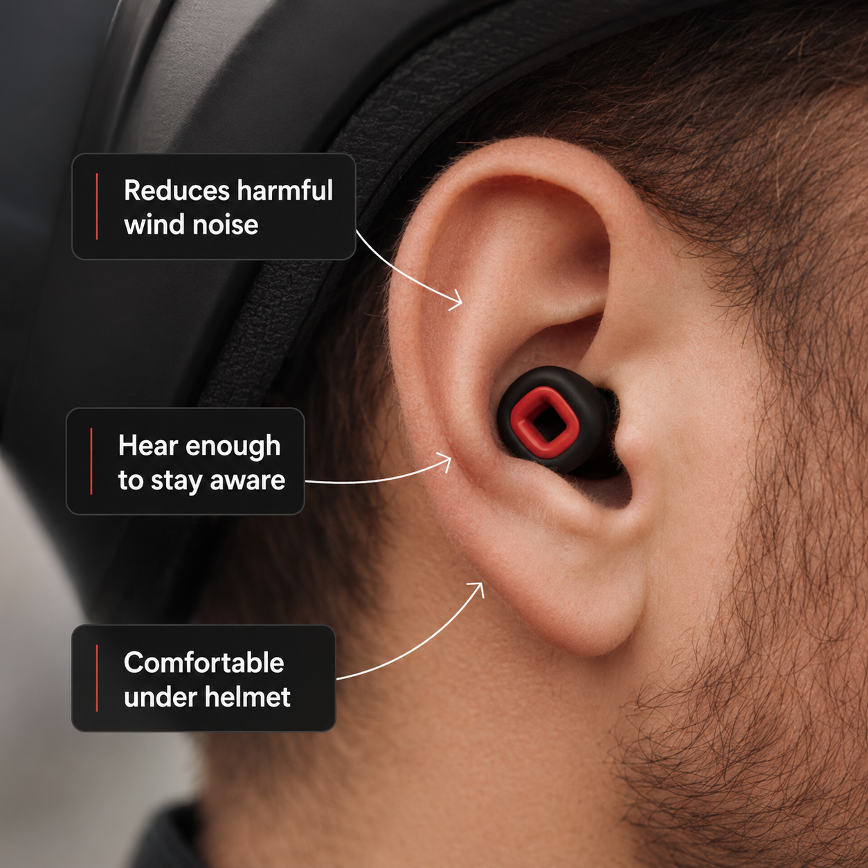 Quell Moto Earplugs – 27 dB