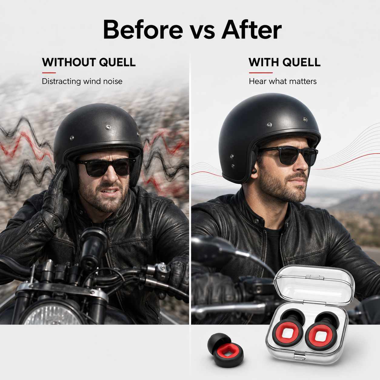 Quell Moto Earplugs – 27 dB